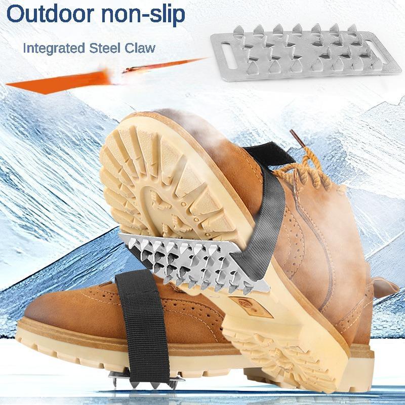 Christmas Outdoor 26 Toe Ice Gripper, 2 Counts set Anti-slip Moutain Climbing Snow Shoe Cover, Stainless Steel Ice Gripper, Snow Gripper for Outdoor Hiking