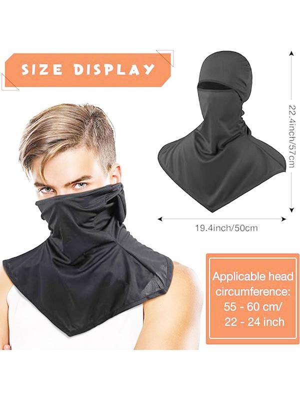 Sporty Unisex's Plain Balaclava Face Mask, Sport Quick Drying Face Cover, Sports Face Mask for Outdoor Cycling Running