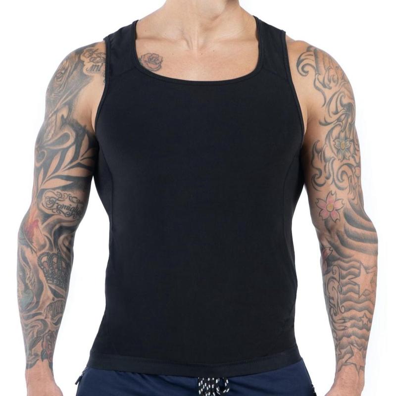 Sports Sauna Vest, Sweat-absorbing Tight-fitting Sauna Top, Men's Sports Vest, Workout Gym Exercise Tank Top, Men's Sauna Shirt