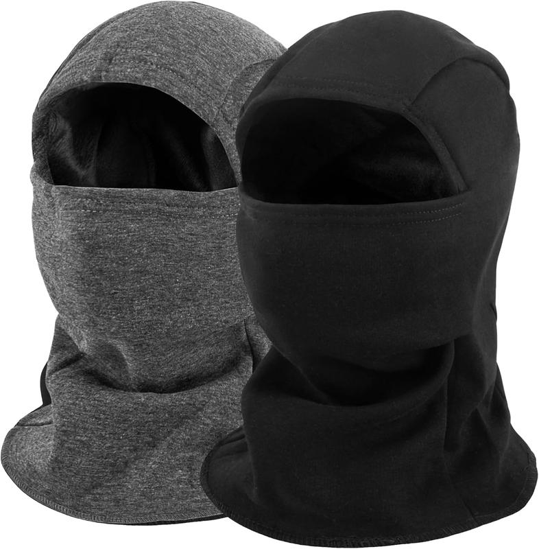 Balaclava Ski Mask for Adult, Full  Mask Winter Fleece Thermal Cold Weather Outdoors Cover for Men Women 2 Packs