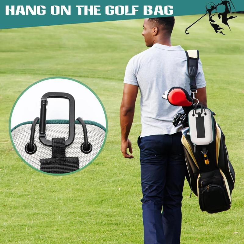 Golf Rangefinder Hard Shell Case, Hard Golf Rangefinder Case Universal Range Finder Carry Bag for Most Rangefinders (Grey+Green)