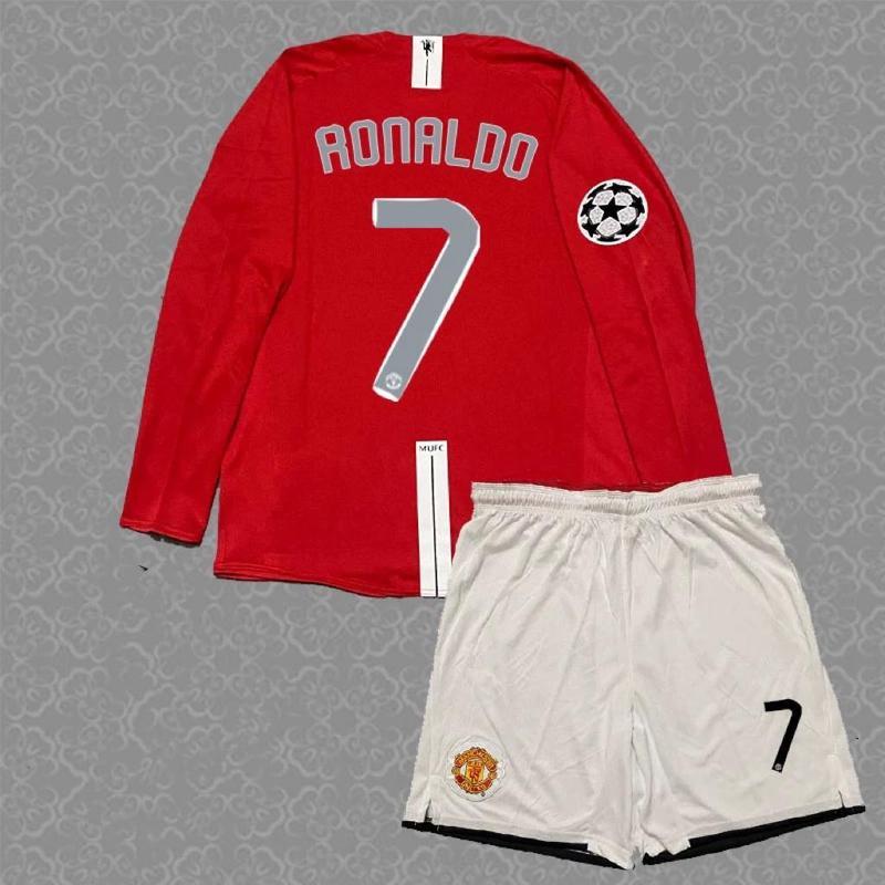 Football jersey Cristiano Ronaldo long sleeve short sleeve jersey retro jersey children football training kit