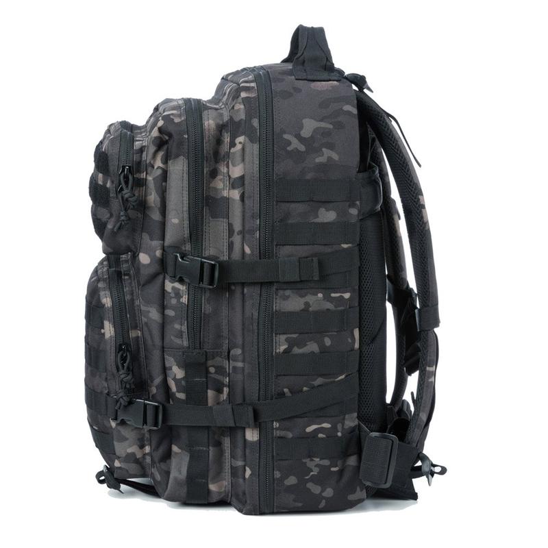 Large Capacity Military Tactical Backpack: Army 3-Day Assault Pack Molle Sports Bags Backpacks for Outdoor Activities With USA Flag Patch