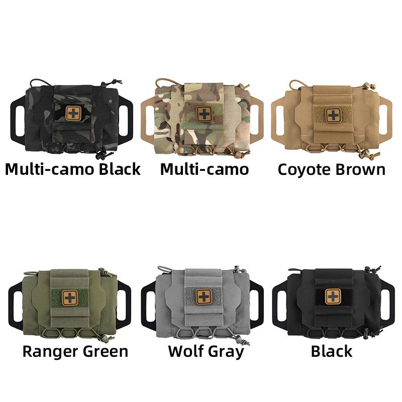 IDOGEAR Molle First Aid Pouch Two Piece System Micro Rapid Deployment First-aid Med kit Hiking Bag BP-87