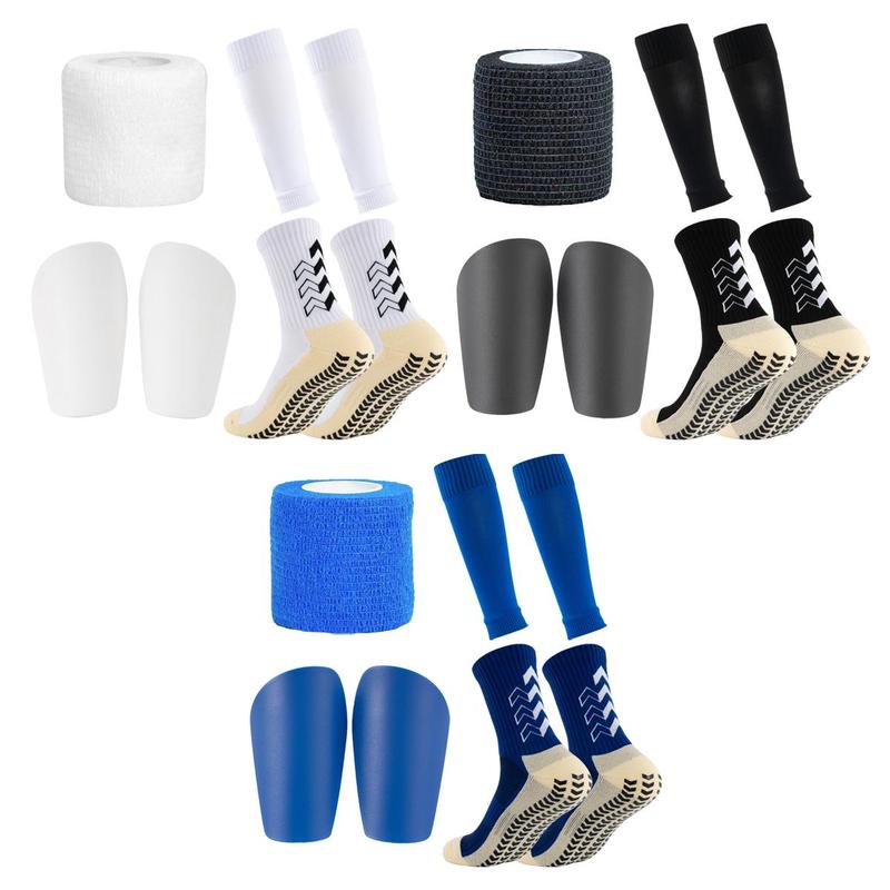 Football Shin Guard Set, 1 Set Football Shin Guard with Socks & Shin Guard Straps, Soccer Accessories for Men & Women