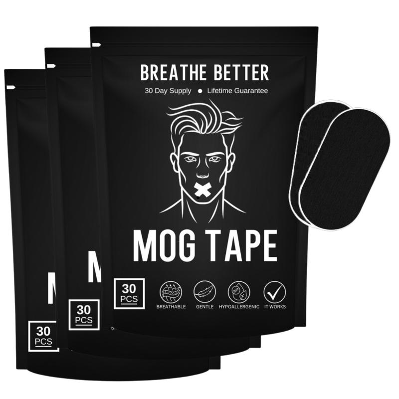 Mog Mouth Tape - 3 month supply mouth tape, sport accessories, 30 Strips, Mog Strips Mog Tape for sleep