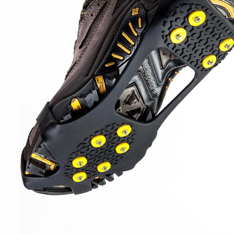 Winter Ice Cleats for Men & Women - 4 Sizes Available, Anti-Slip Snow Grippers with Strong Traction for Boots & Shoes, Ideal for Walking, Hiking & Outdoor Activities