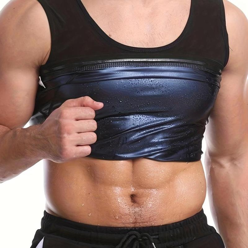 Sports Sauna Vest, Sweat-absorbing Tight-fitting Sauna Top, Men's Sports Vest, Workout Gym Exercise Tank Top, Men's Sauna Shirt