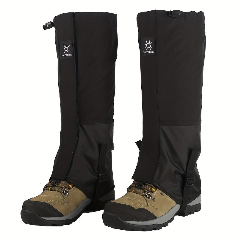 2PCs Waterproof Leg Gaiters, Waterproof Boots Gaiters for Hiking, Hunting and Walking, Camping, Climbing, Skiing,  Men and Women