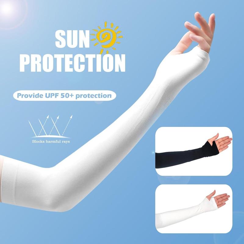 Sports Arm Sleeves, 6 Pairs Sun Protection Ice Arm Sleeves, Comfortable Arm Sleeves for Cycling, Running, Driving, Outdoor Sports, Exercise Equipment