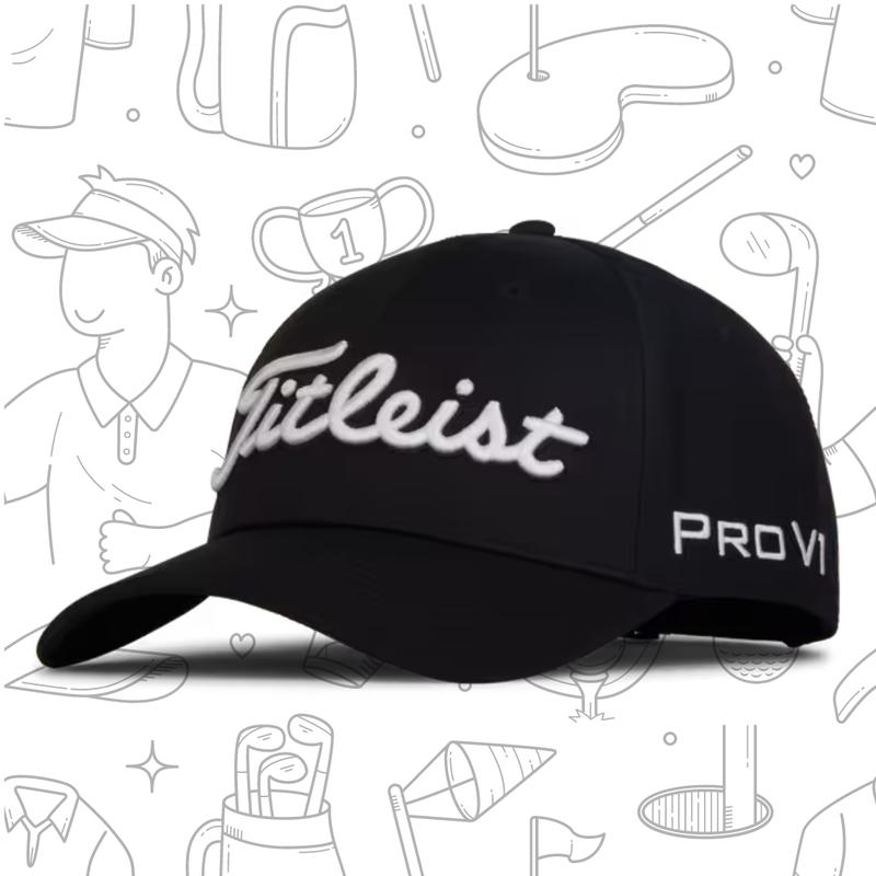 Titleist Men's Tour Performance Golf Hat - Enhance Your Golf Experience with Stylish and Functional White and Black Design woman hat