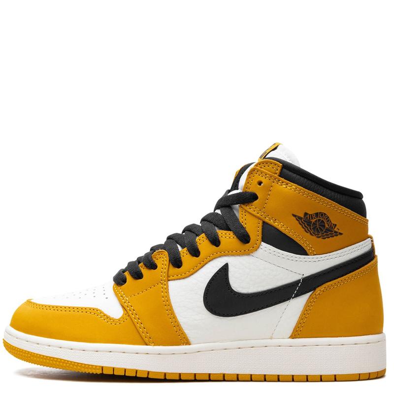 Nike Air Jordan 1 Retro High OG Yellow Ochre FD1437-701 Womens GS Fashion Sneakers New