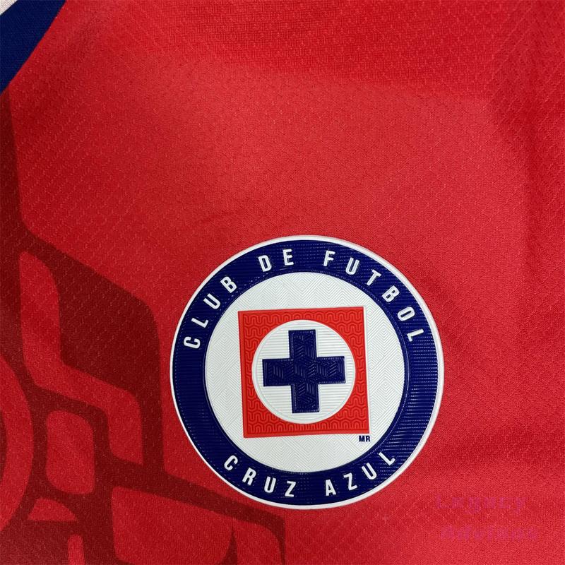 2425 Mexico LIGA MX CRUZ AZUL 3rd Away Short Sleeve Soccer Jersey Quick Dry Fans Version