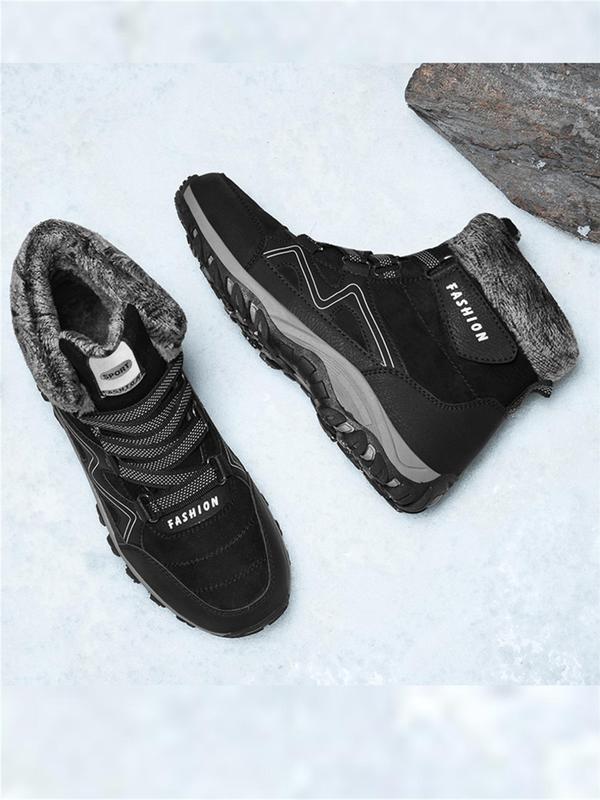 Winter Warm Comfortable Hiking Boots, Outdoor Hiking Shoes, Fashionable Snow Boots for Women & Men, Back-to-school Shoes, Shoes for Men & Women, Shoes for School, Couple Shoes, Road Trip Essentials,