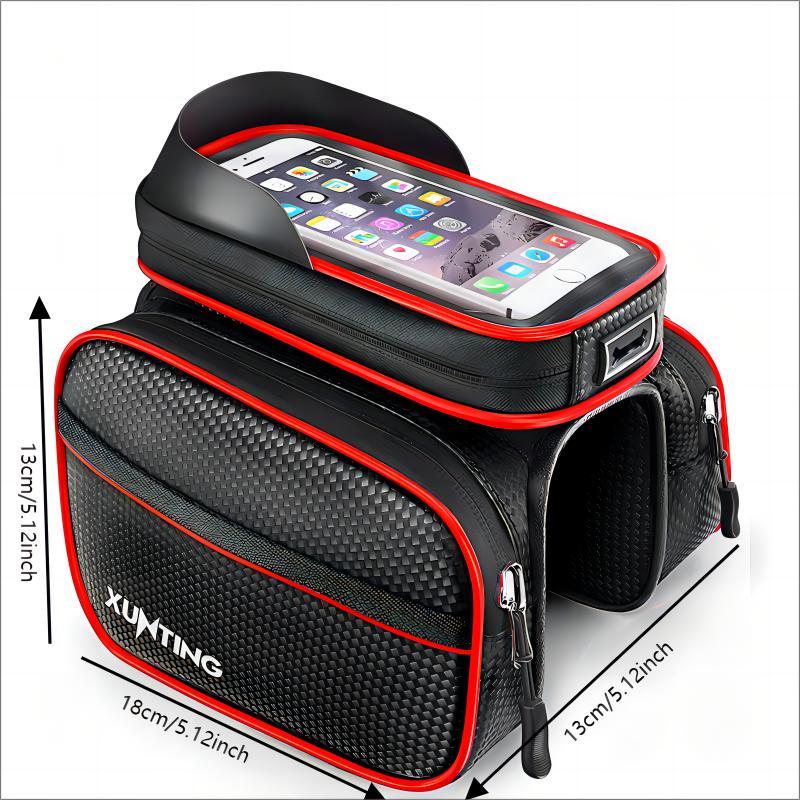 Portable Bicycle Bag, Large Capacity Bicycle Storage Bag with Phone Waterproof Bag, Cycling Accessories for Mountain Bike