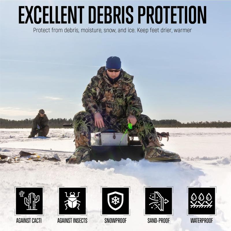 LANCERGEARS Insulated Boot Covers - Boot Insulators Prevent Debris|Water|Snow|Ice, Boot Cover for Hunting|Fishing|Wildlife Photography|Birdwatching