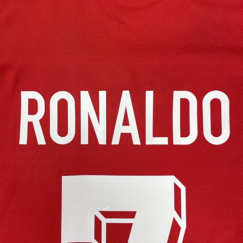 Euro 2024 Portugal Home Short Sleeve 7# Ronaldo Soccer Jersey