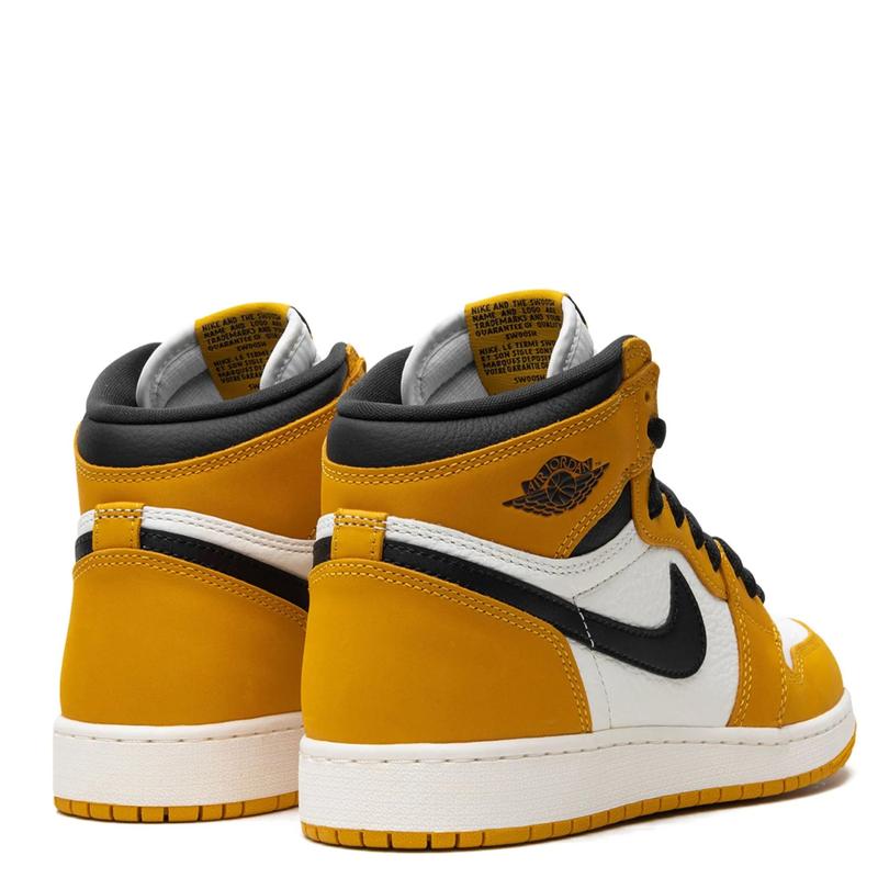 Nike Air Jordan 1 Retro High OG Yellow Ochre FD1437-701 Womens GS Fashion Sneakers New