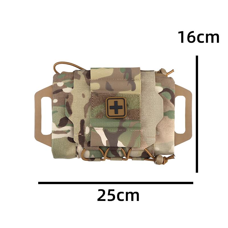 IDOGEAR Molle First Aid Pouch Two Piece System Micro Rapid Deployment First-aid Med kit Hiking Bag BP-87