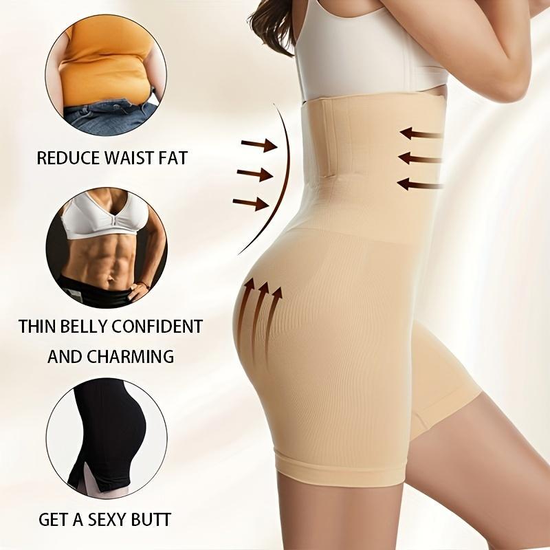 High Waisted Tummy Control Shapewear for Women, 1 Count Solid Color Breathable Butt Lifting Shorts, Sports Women Wear for Aerobics, Running, Yoga and Pilates, Summer Gifts