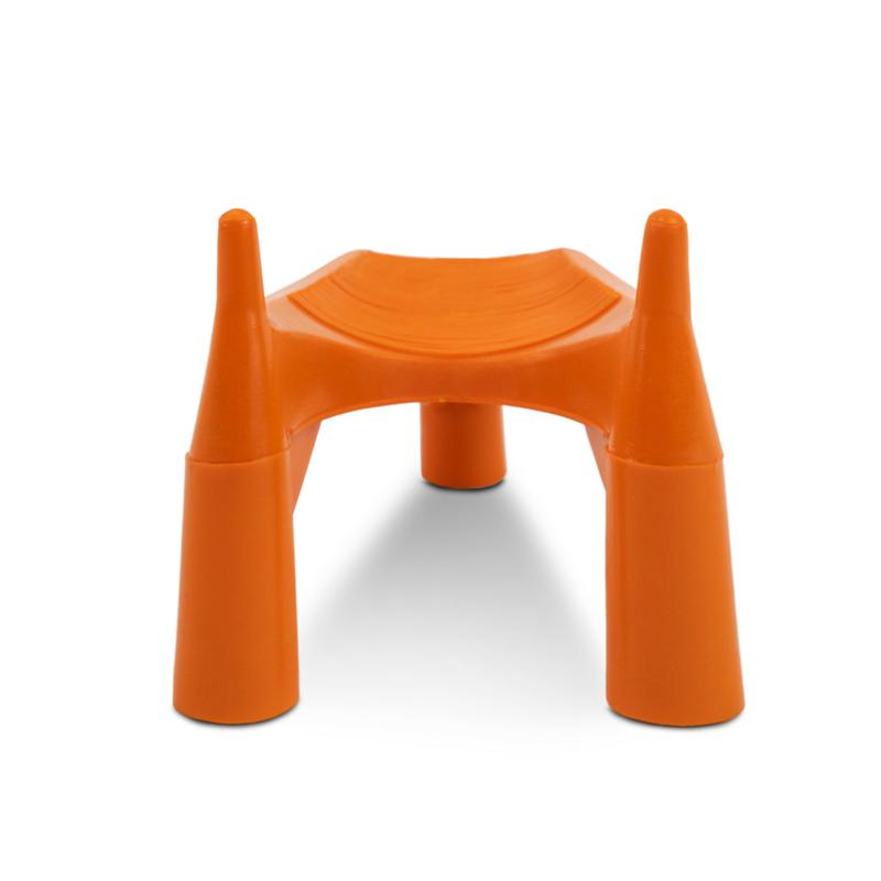 Cannon Sports Rubber Football Kicking Stand - 2 Inches Height - Orange Color