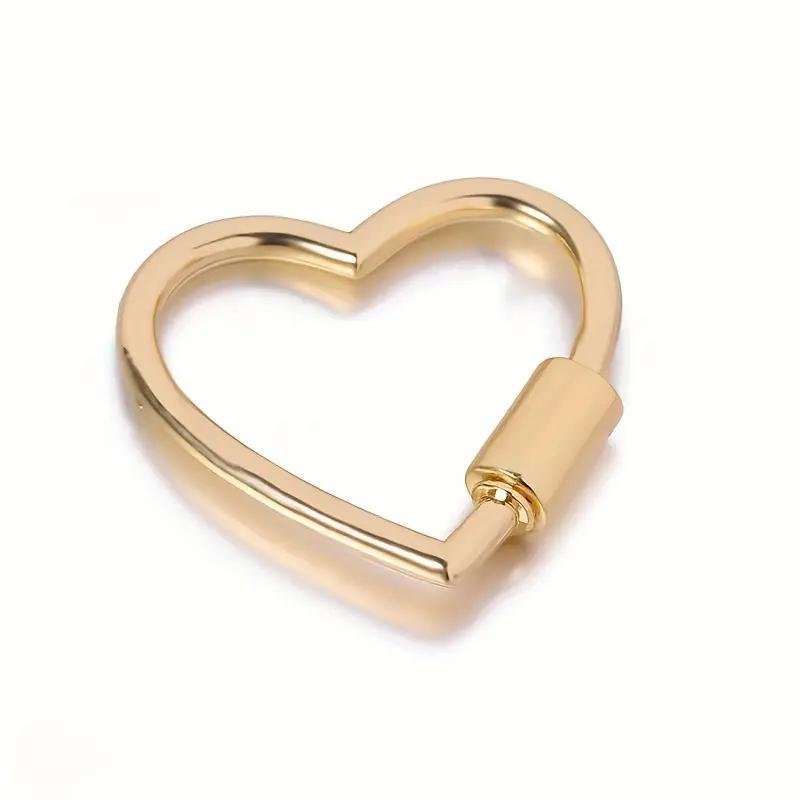 Heart Shaped Climbing Buckle Clip, 8 Counts Multi-functional Climbing Buckle Clip, Climbing Buckle Hook for Camping Hiking Fishing Trip Dog Rope Buckles