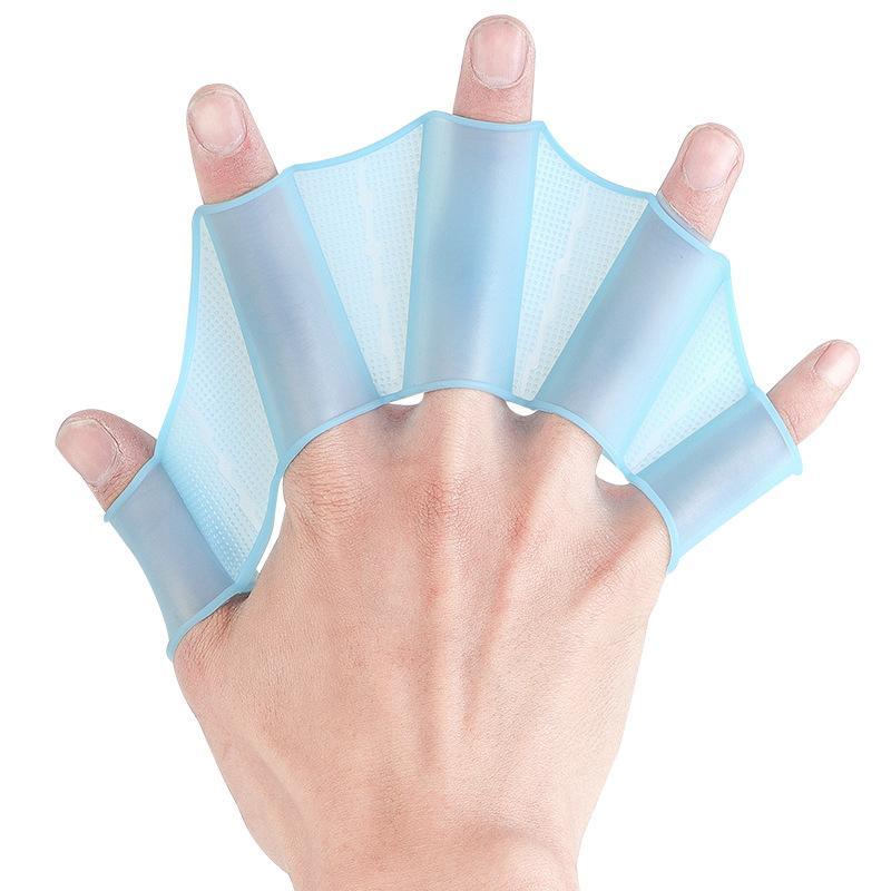 Silicone Swimming Hand Fins, 1 Pair Swimming Hand Fins, Swimming Training Gloves, Adult Freestyle Paddling Tools, Swimming Equipment for Adults & Teens