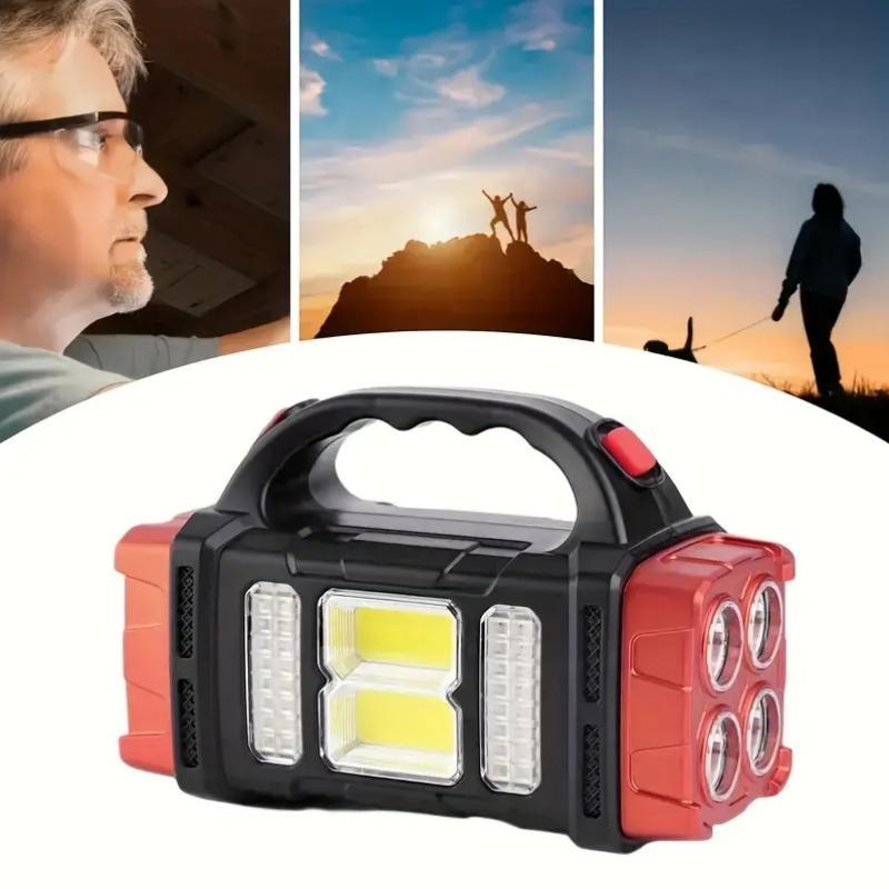 Portable Solar Powered Camping Light, Outdoor Rechargeable Lamp, Multifunctional LED Solar Light for Outdoor Camping Hiking, Christmas Gift