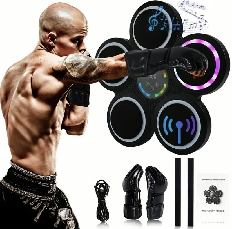  Boxing Target Home PU Machine with Adjustable Straps and Intelligent Music for Training and Cardio Workouts boxing machine