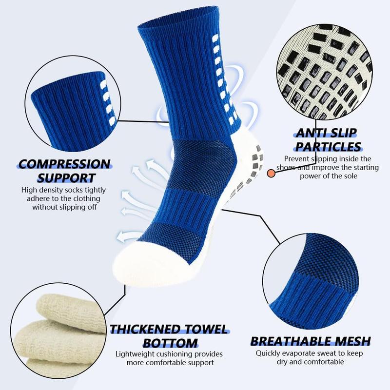 2 Pairs Soccer Socks for Men, 2 Pairs Shin Sleeves, 1 Pack of Shin Guards, and 4 Shin Straps - Complete Soccer Game Set, 9 Pieces Total.