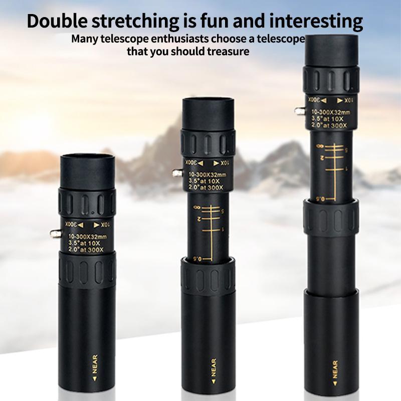 Portable High Magnification Monocular Telescope, High Definition Monocular Telescope with Tripod & Phone Holder, Outdoor Camping & Hiking Equipment