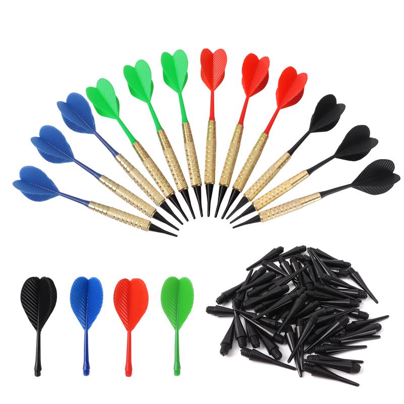 12 Pcs of 16 Grams Soft Tip Darts, Plus 60 Free Dart Tips (Plastic)