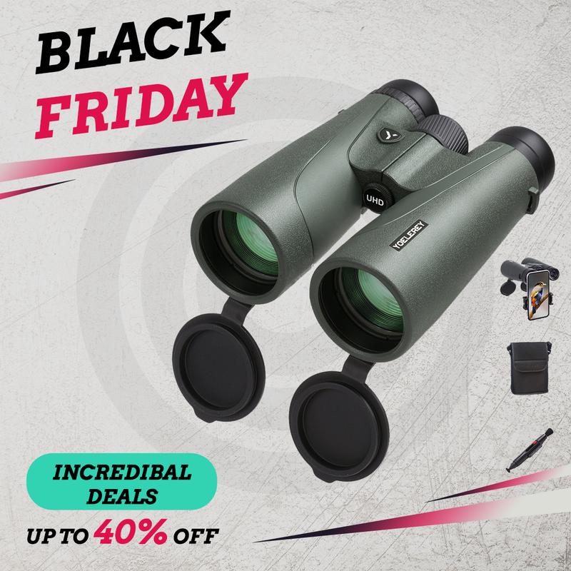 15x52 UHD Binoculars for Adults High Powered with Phone Adapter, Lens Pen, Quick Release Straps - Binoculars for Bird Watching