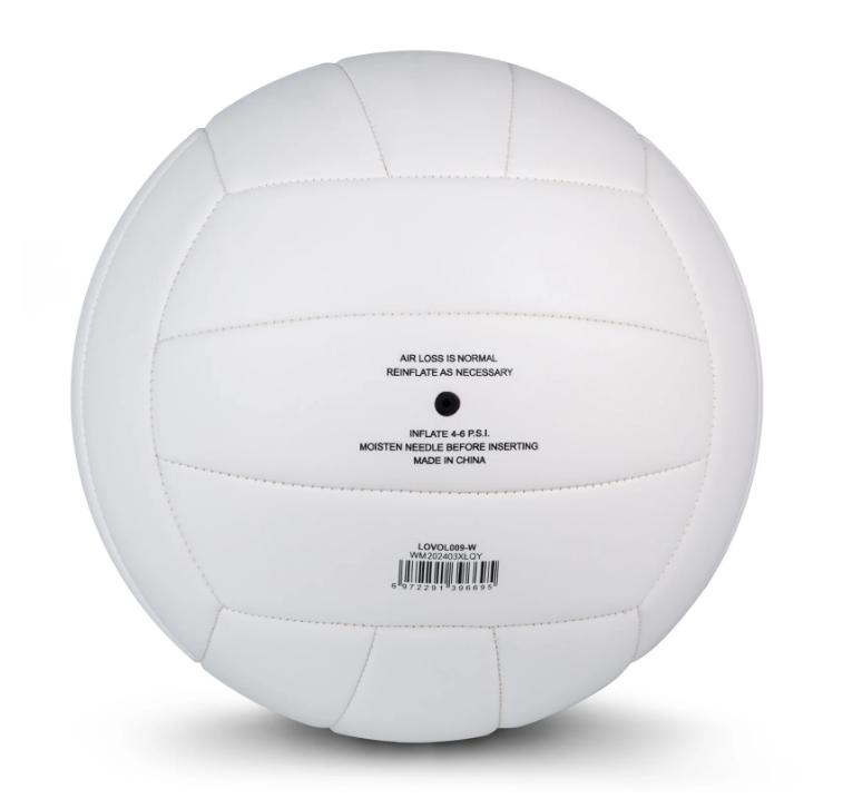 Premium Soft Volleyball for Size 5, White Color