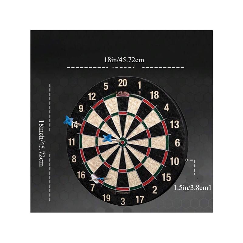 Bristle Dart Board With 6 Steel Tip Darts