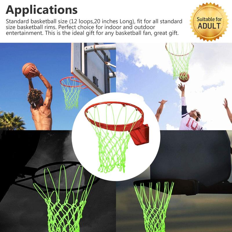 Amazing Glow In The Dark Light Sun Powered Basketball Hoop Net Shoots Training