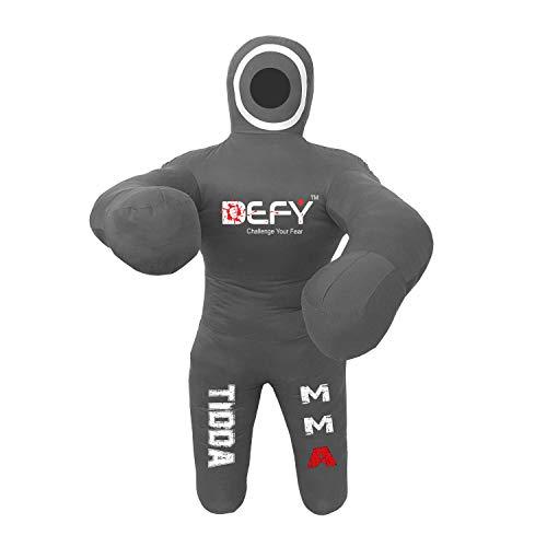 DEFY Tidda Model Brazilian Jiu Jitsu 100cm Kids Version Grappling Dummy Thick Grade Canvas MMA Wrestling Judo Dummy Bag Dummy Punching Kick Boxing Dummy Best & Guaranteed Quality UNFILLED