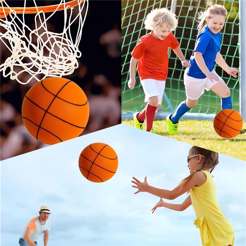 Silent Basketball Dribbling Indoor for Indoor Activities Quiet Basketball for Kids Soft, Lightweight and Easy-to-Grip Foam Basketballs 9.4 Inch