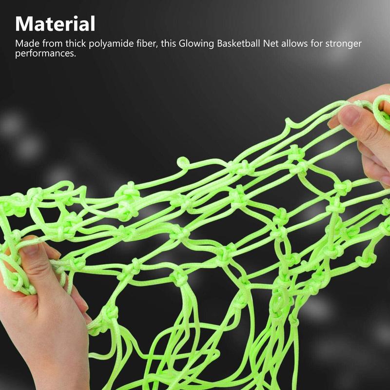 Amazing Glow In The Dark Light Sun Powered Basketball Hoop Net Shoots Training