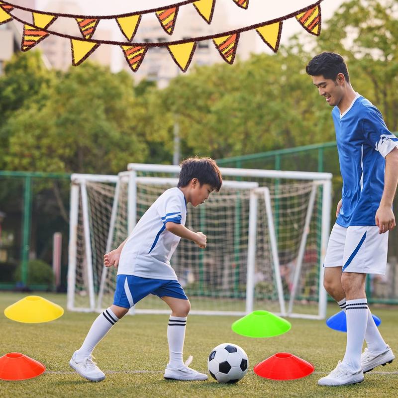 30 Pcs Disc Cones Training Cones Agility Soccer Cones with Carry Bag for Training, Football, Basketball, Kids, Sports, Field Cone Markers and Other Sports and Games