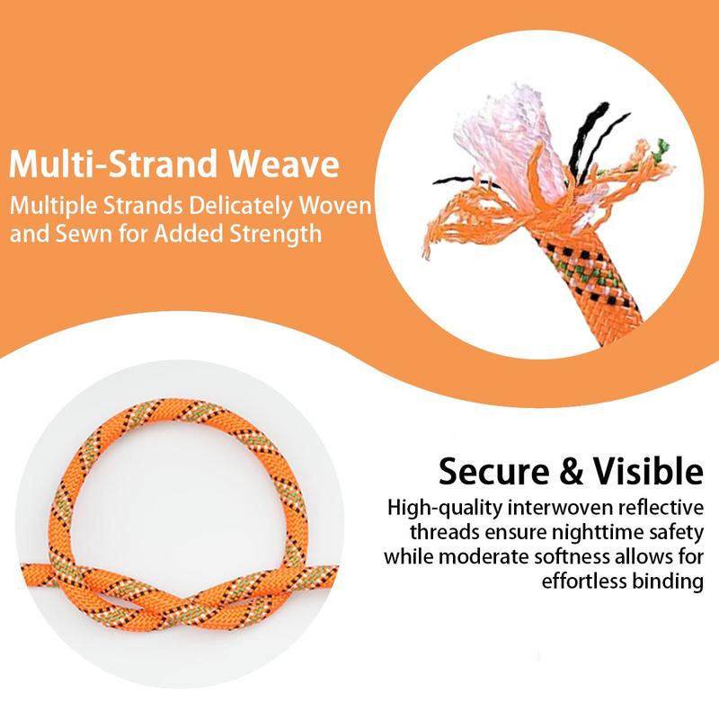 High Strength Climbing Rope, 1 Set Climbing Rope with Storage Bag & Carabiners & Gloves, Professional Outdoor Climbing Equipment