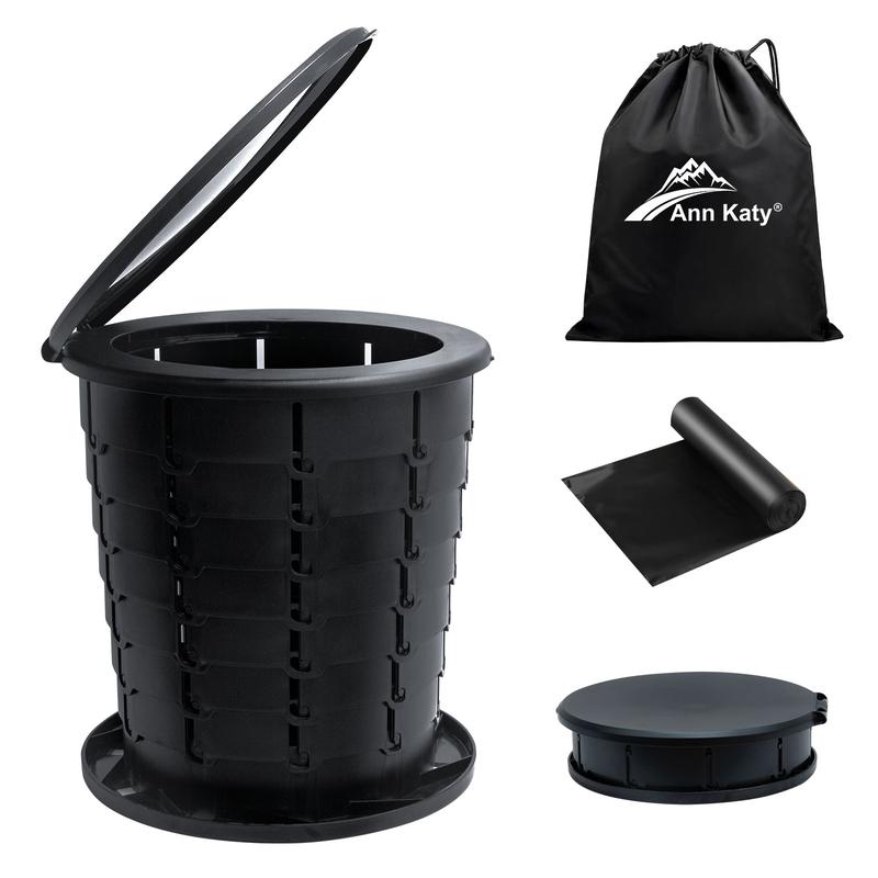 Ann katy Outdoor Camping Toilet, Compact Potty for Adults and Kids for Car, Hiking, Beach and Camping.portable potty road trips