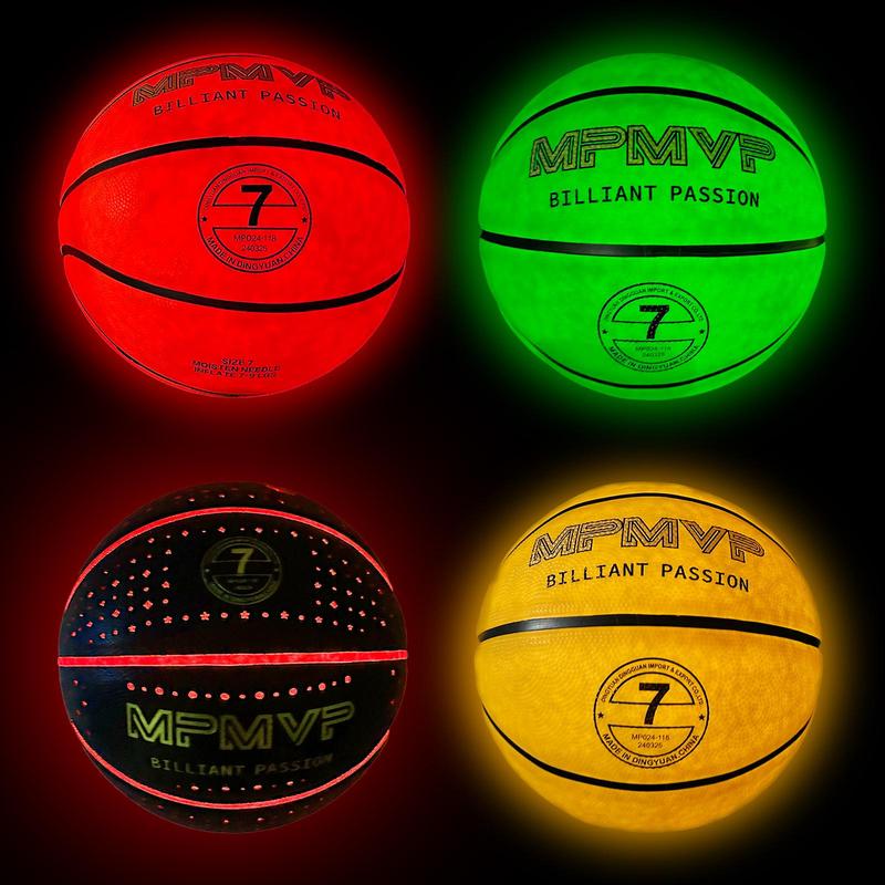 Glowing Adult Youth Size Football Basketball Soccer, Patriot style, Tiger style, orange style, outdoor sports