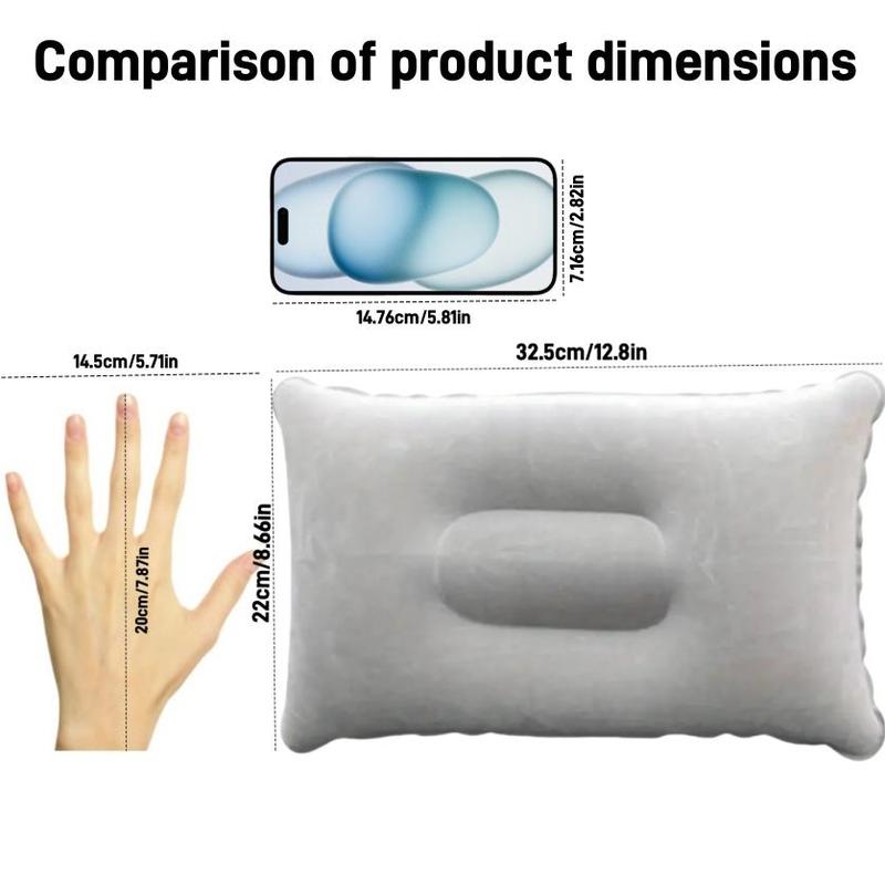 Portable Inflatable Sleeping Pillow, Inflatable Travel Pillow, Inflatable Pillow for Camping, Hiking, Travel, Outdoor