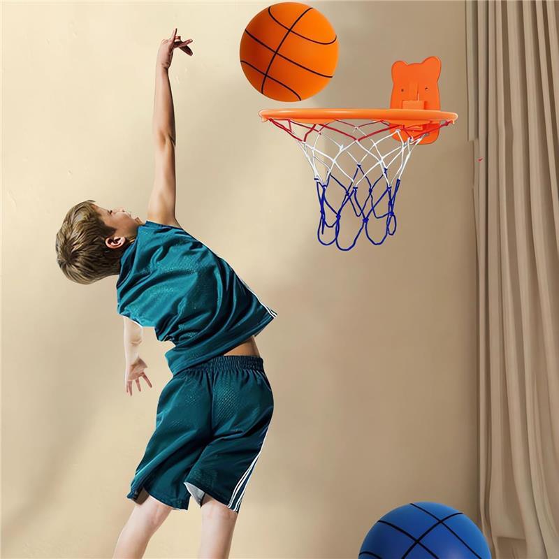 Silent Basketball Dribbling Indoor for Indoor Activities Quiet Basketball for Kids Soft, Lightweight and Easy-to-Grip Foam Basketballs 9.4 Inch