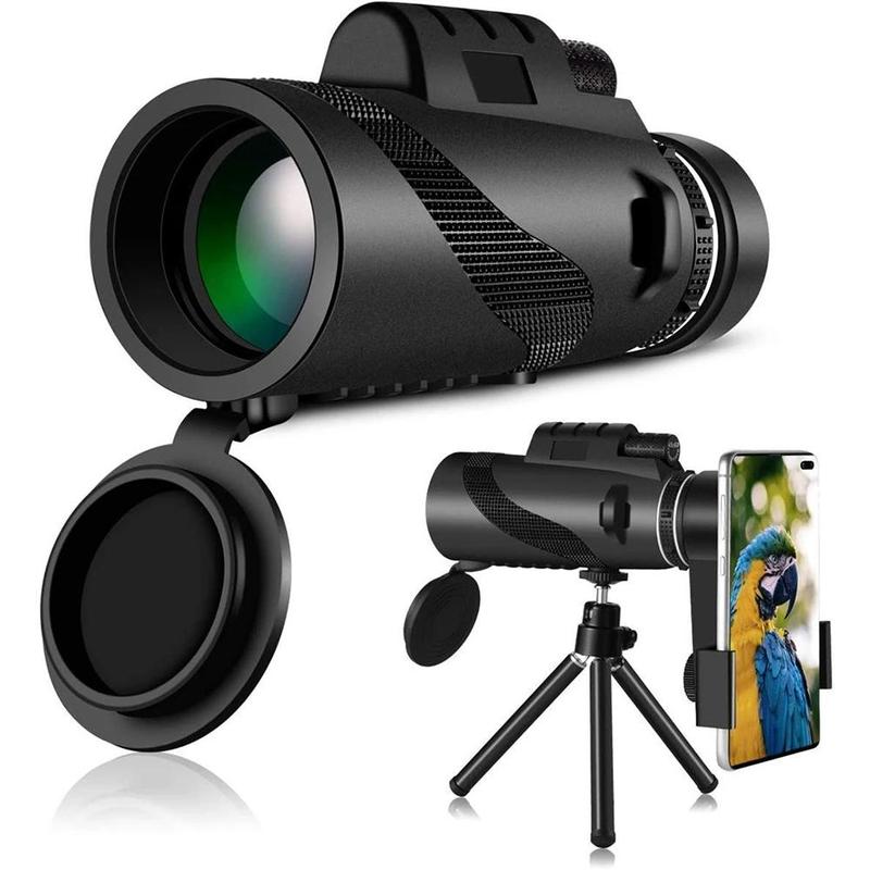 80x100 High Power Monocular, Portable Handheld Monocular Telescope, High Definition Monocular Telescope for Outdoor Adventure, Bird Watching, Camping