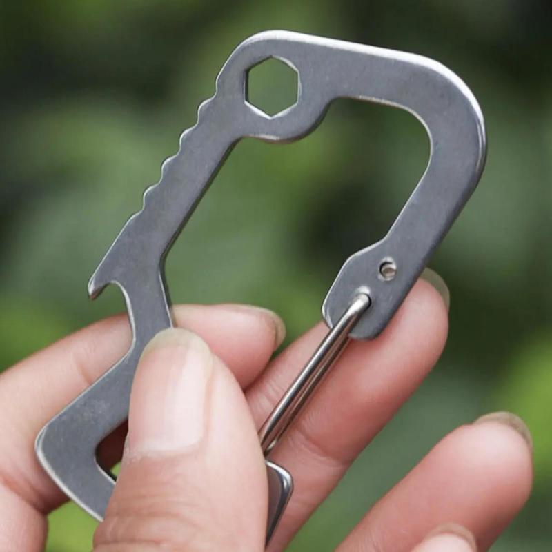 Outdoor Carabiner, Portable Multifunctional Carabiner Buckle, Perfect for Hiking, Camping, and Backpacking