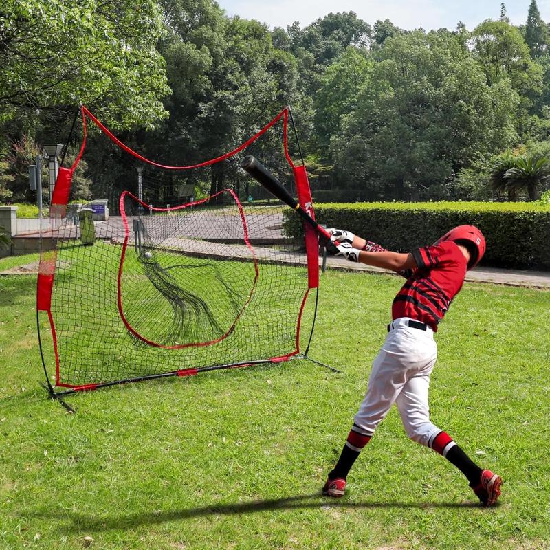 Baseball Replacement Net (NET ONLY),7'7' Baseball Softball Practice Net,Portable Baseball  Net for Hitting Batting Catching Pitching,Easy Setup Replacement Net (Without Support Frame)