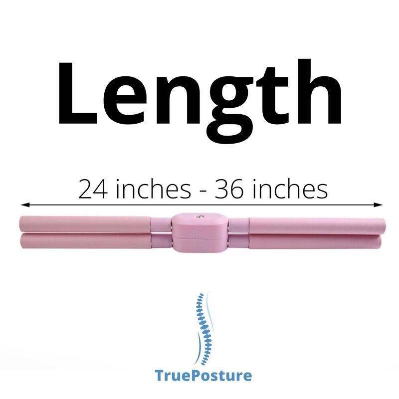 TruePosture Back Extender - Adjustable Yoga and Pilates Stick for Comfort and Stability - Stretching Aid