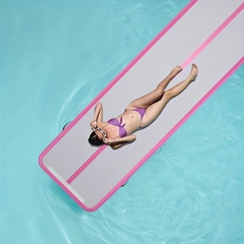 10ft 13ft 16ft 20ft Inflatable Air Gymnastics Mat Track Tumbling Mats with Electric Air Pump 4 Inches Thich for Home Use Training Yoga Outdoor Water